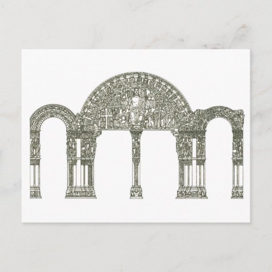 Carte Postale Portico de la Gloria. Saint Jacques de Compostelle (Devant)