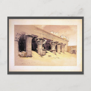 Carte Postale Portico du Temple d'Edfou Roberts/Haghe Art