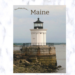 Carte Postale Portland Breakwater Light Sud Portland Maine USA
