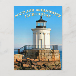 Carte Postale Portland Breakwater Lighthouse, Maine Postcard