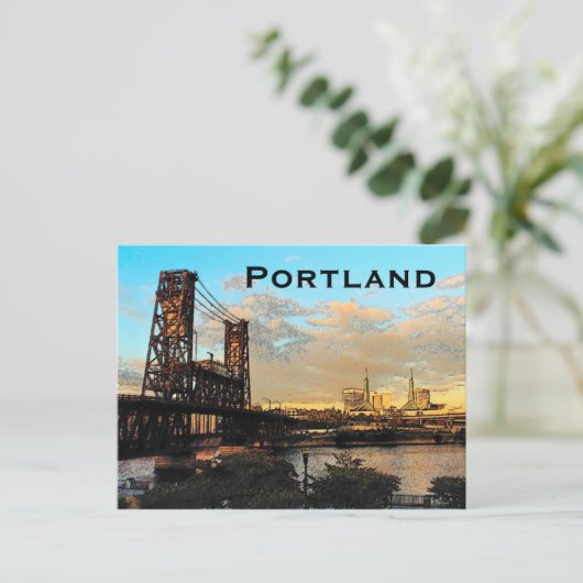 Carte postale Portland Bridge (Debout devant)