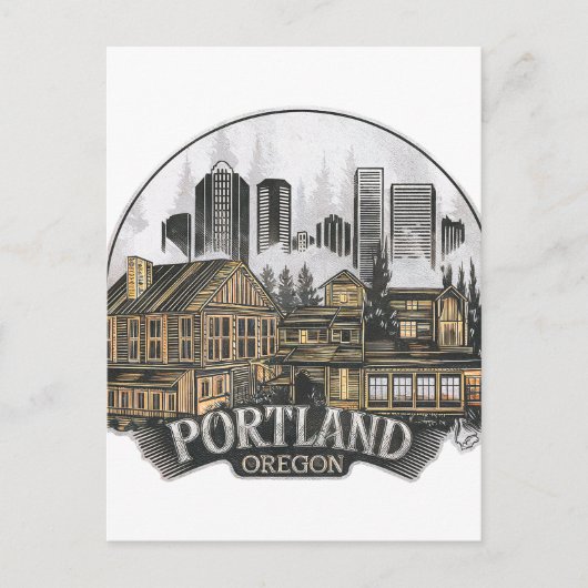 Carte Postale Portland City Oregon USA (Devant)