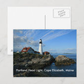 Carte Postale Portland Head Light, Cape Elizabeth, Maine (Devant / Derrière)