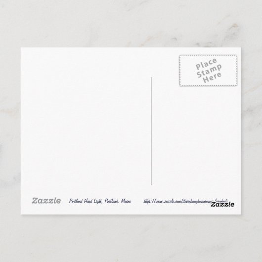 Carte postale Portland Head Lighthouse (Dos)