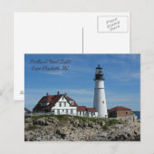 Carte Postale Portland Head Lighthouse, Maine (Devant / Derrière)
