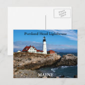 Carte Postale Portland Head Lighthouse, Maine Postcard (Devant / Derrière)
