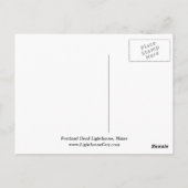 Carte Postale Portland Head Lighthouse, Maine Postcard (Dos)