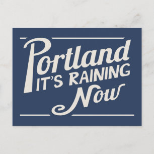 Carte Postale Portland-It's Raining Now