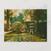 Carte Postale Portland Jardin japonais (Dos)