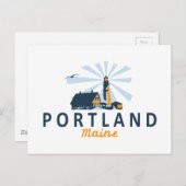 Carte Postale Portland Maine. (Devant / Derrière)