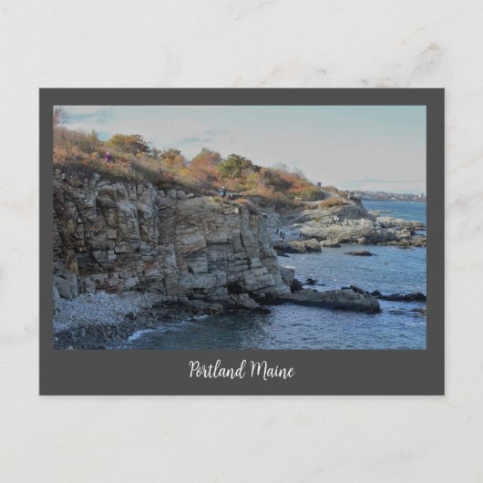 Carte postale Portland Maine Cliffs (Devant)
