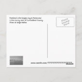 Carte Postale Portland, Maine, États-Unis (Dos)