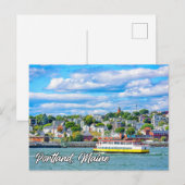 Carte Postale Portland, Maine, États-Unis (Devant / Derrière)