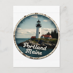 Carte Postale Portland, Maine Phare