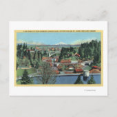 Carte Postale Portland, OR - Vue depuis City Park (Devant)