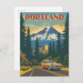 Carte Postale Portland, Oregon (Devant / Derrière)