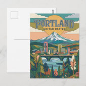 Carte Postale Portland Oregon (Devant / Derrière)