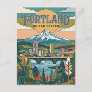Carte Postale Portland Oregon