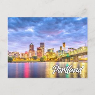 Carte Postale Portland, Oregon, États-Unis