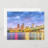 Carte Postale Portland, Oregon, États-Unis (Devant / Derrière)
