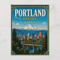 🌲 Portland Oregon Souvenir de Mountain View 🌲