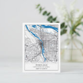 Carte Postale Portland Oregon USA Travel City Plan (Debout devant)