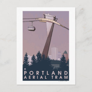 Carte Postale Portland, OregonScène de tramway aérien