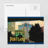 Carte Postale Portland Postcard (Jaune) (Devant / Derrière)