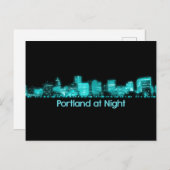 Carte Postale Portland Skyline (Devant / Derrière)