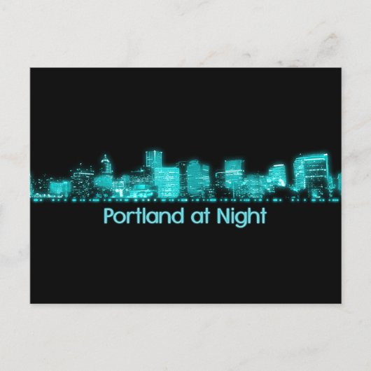 Carte Postale Portland Skyline (Devant)