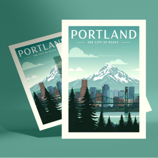Carte Postale Portland vintage