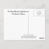 Carte Postale Portlandhead Lighthouse-Postcard (Dos)