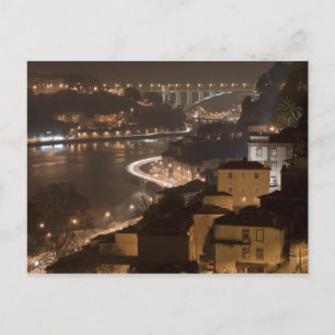 Carte Postale Porto City par nuit
