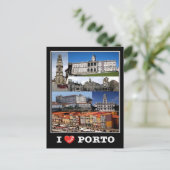 Carte Postale Porto - I Love - Portugal - (Debout devant)