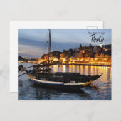 Carte Postale Porto la nuit (Devant / Derrière)