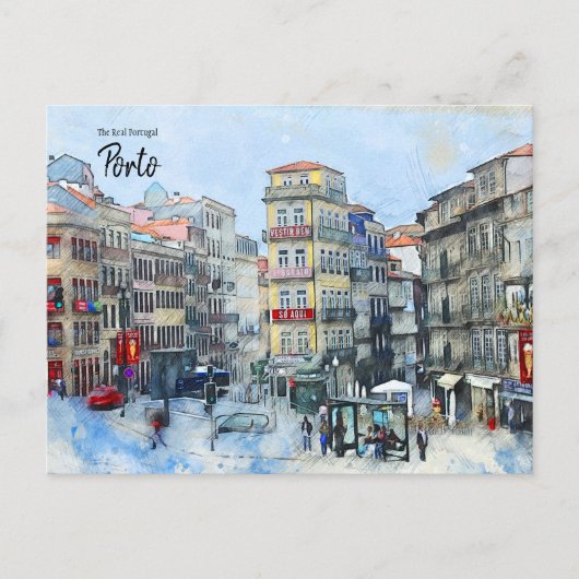 Carte Postale Porto- Le Vrai Portugal (Devant)