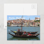 Carte Postale Porto Portugal : Bateau Offley (Devant / Derrière)