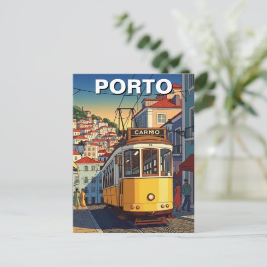 Carte Postale Porto Portugal Voyage Abstrait (Debout devant)