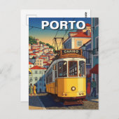Carte Postale Porto Portugal Voyage Abstrait (Devant / Derrière)