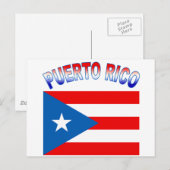 Carte Postale Porto Rico avec des produits d'indicateur (Devant / Derrière)