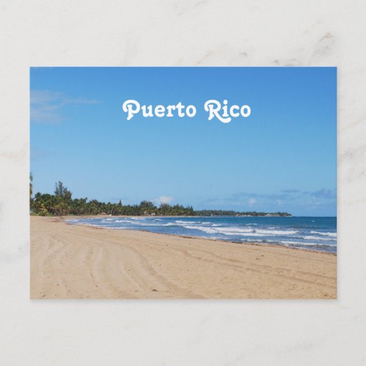 Carte Postale Porto Rico Beach (Devant)