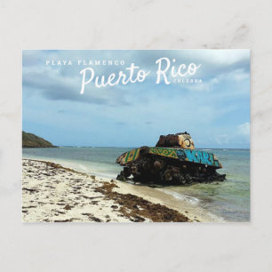 Carte Postale Porto Rico, Culebra, flamenco de Playa