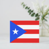 Carte postale Porto Rico Flag (Debout devant)