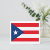 Carte postale Porto Rico Flag (Debout devant)