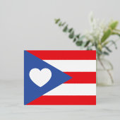 Carte postale Porto Rico Flag (Debout devant)