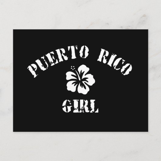Carte Postale Porto Rico Rose Girl (Devant)