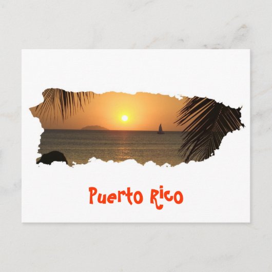 Carte postale Porto Rico Sunset (Devant)