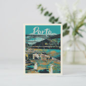 Carte Postale Porto View avec D. Luis I Bridge, Portugal (Debout devant)