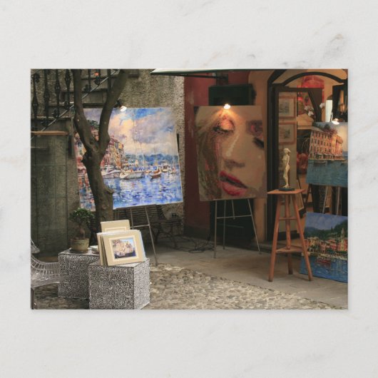 Carte Postale Portofino Italie devant le magasin (Devant)