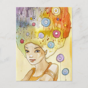Carte Postale Portrait Abstrait